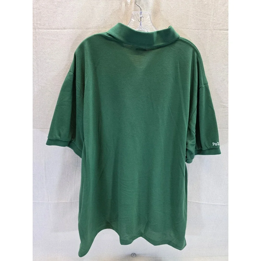 Polo Ralph Lauren Mens Earth Polo Shirt Green Recycled Pique 2XB Big & Tall